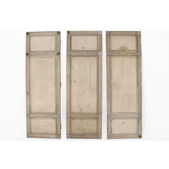 image of French grey painted door panel