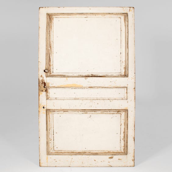 image of Distressed off white door surface