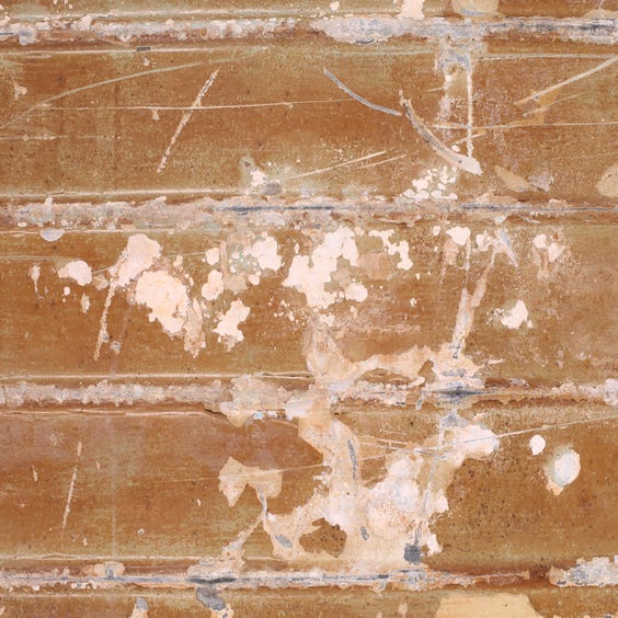 image of Rectangular weathered corrugated iron sheet