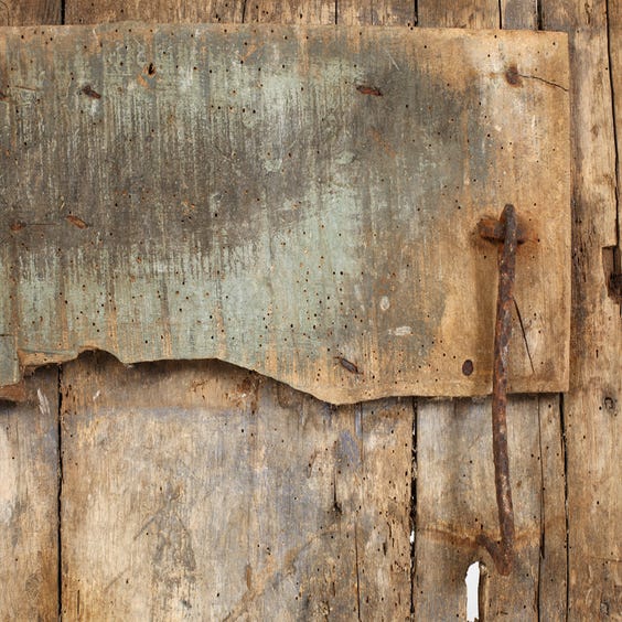 image of Antique distressed rustic door