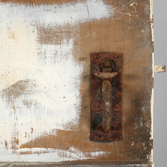image of Antique distressed white door