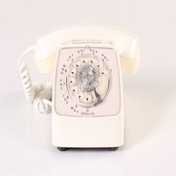 image of White period telephone