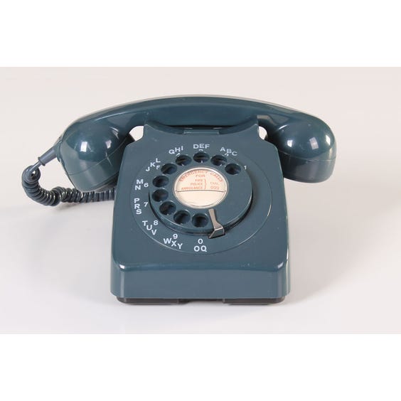 image of Petrol green vintage telephone