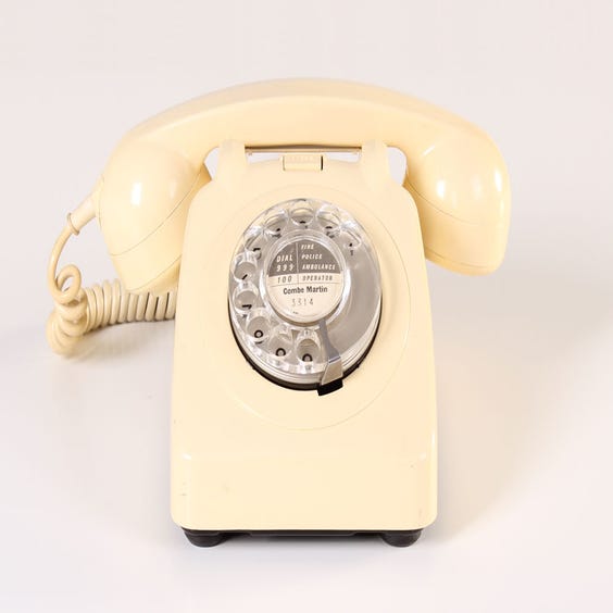 image of Cream period telephone