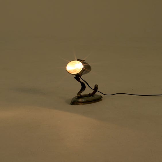 image of Recycled metal iron headlight lamp