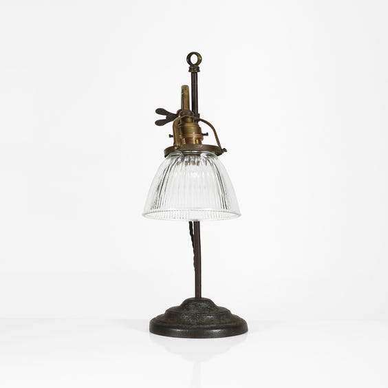 image of French pressed glass lamp