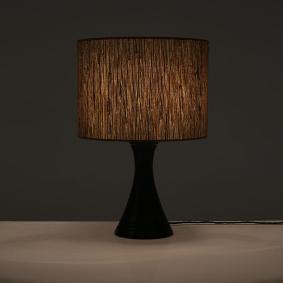 image of Vintage painted table lamp