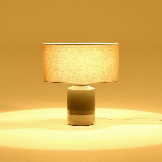 image of Two tone ceramic table lamp