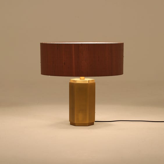 image of Hexagonal column table lamp