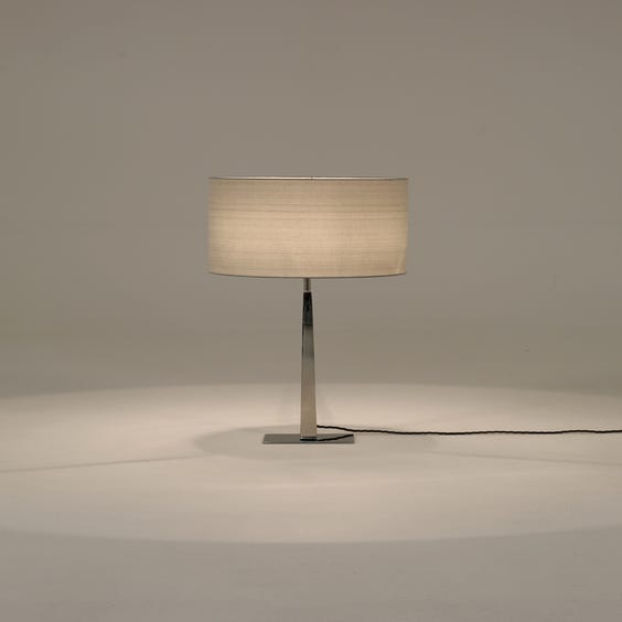 image of Polished nickel table lamp