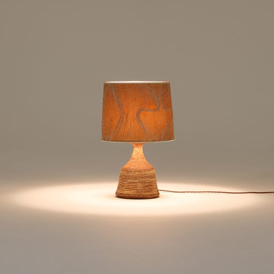 image of Midcentury studio pottery table lamp