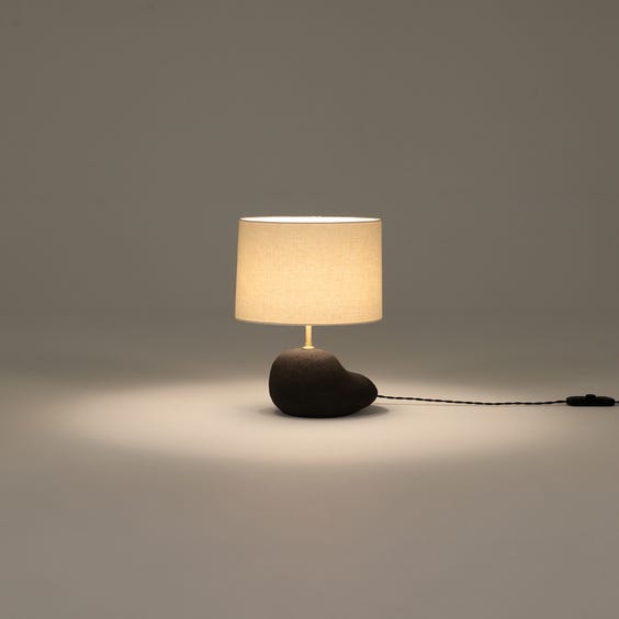 image of Postmodern charcoal grey table lamp