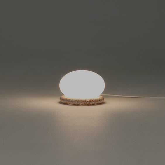 image of Postmodern opaque sphere lamp