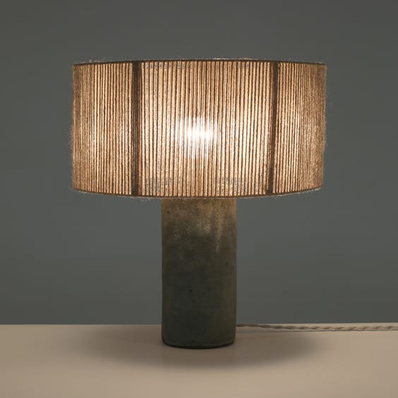 image of French mottled ceramic studio lamp