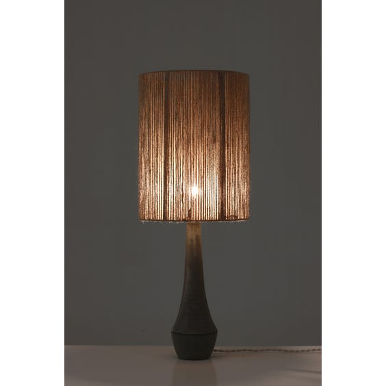 image of French grey cone shaped lamp