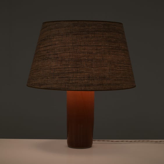 image of French studio pottery lamp