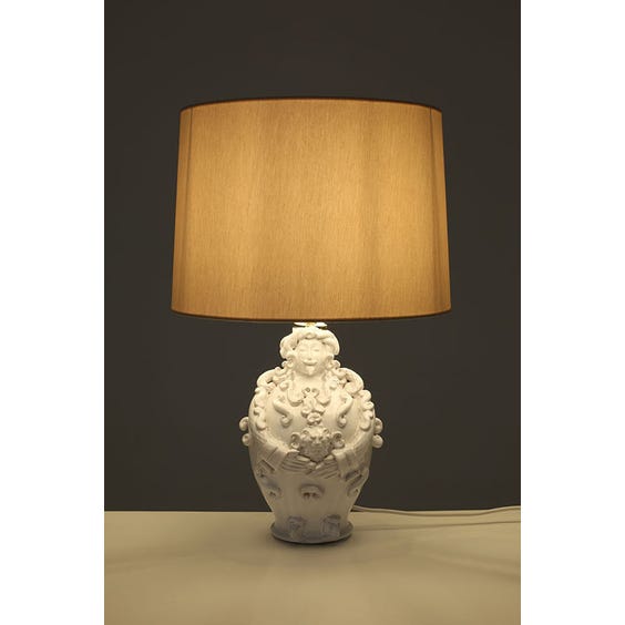image of  Decorative Italian male figure table lamp