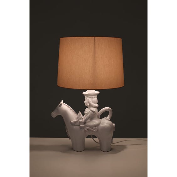 image of Decorative Italian ceramic table lamp
