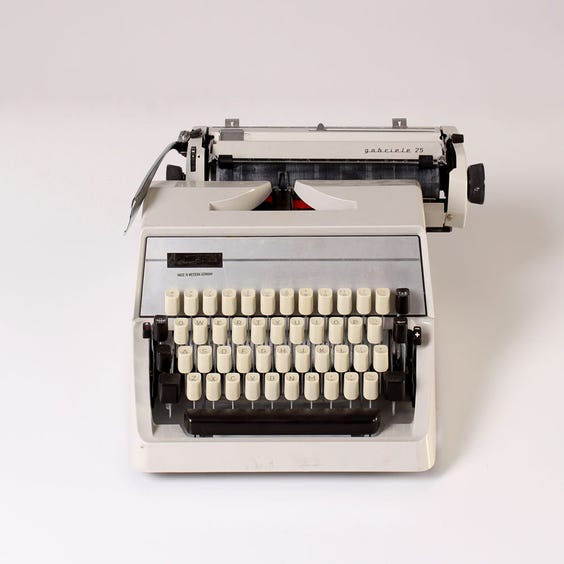 image of Period grey Adler typewriter
