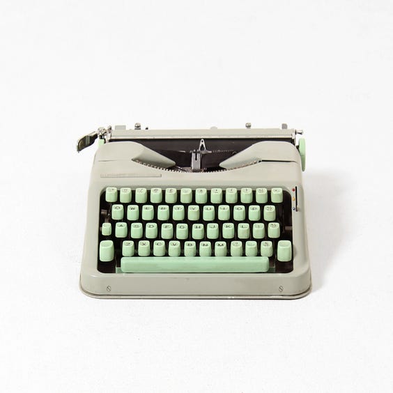 image of Vintage mint Hermes baby typewriter