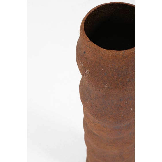 image of Large midcentury bobbin floor vase